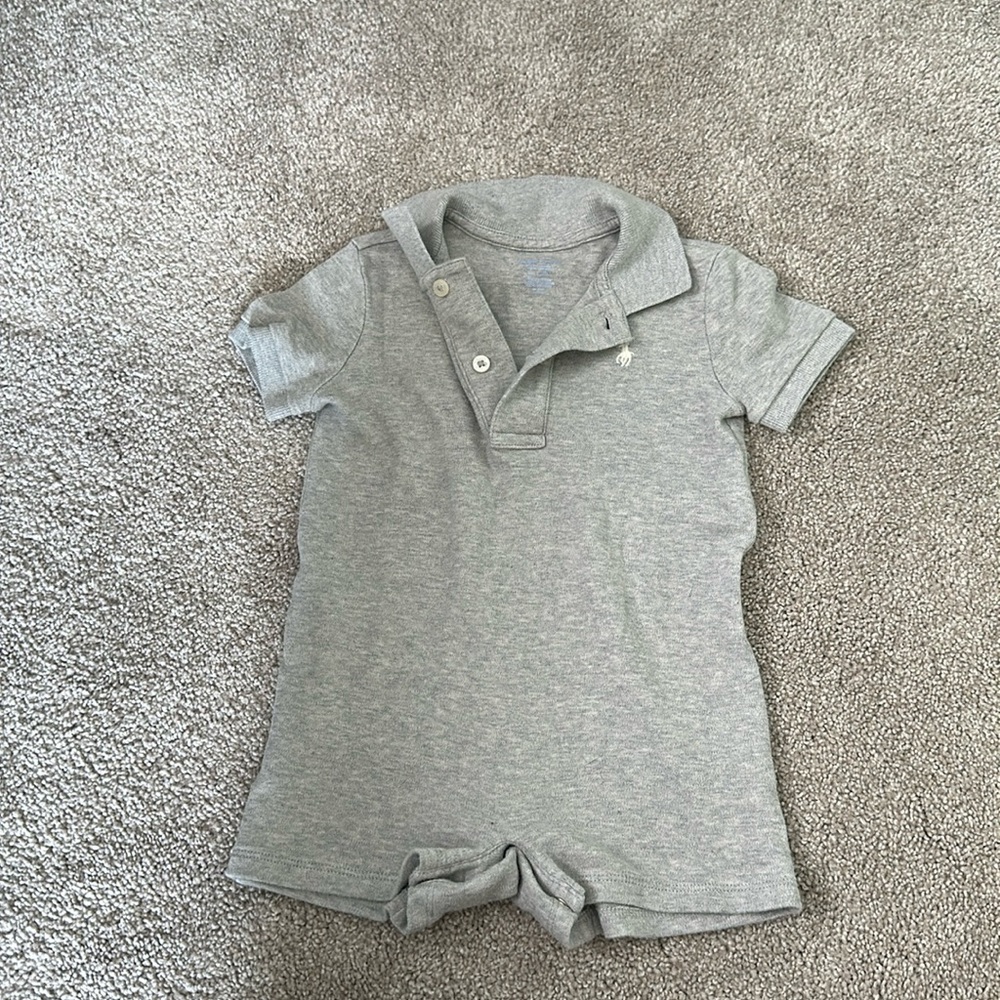 Baby Boy Polo Romper